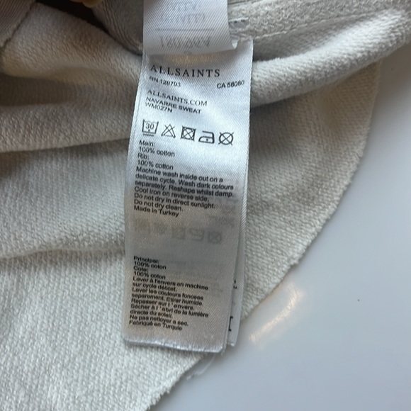 All Saints Navarre Sweatshirt N177-23 - Picture 10 of 12